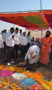 उर्धुळ येथे भव्य श्रीराम कथा महोत्सवाचे ध्वजारोहण उत्साहात संपन्न…